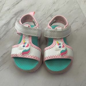 Carter's Unicorn and Light Sandals Size 5